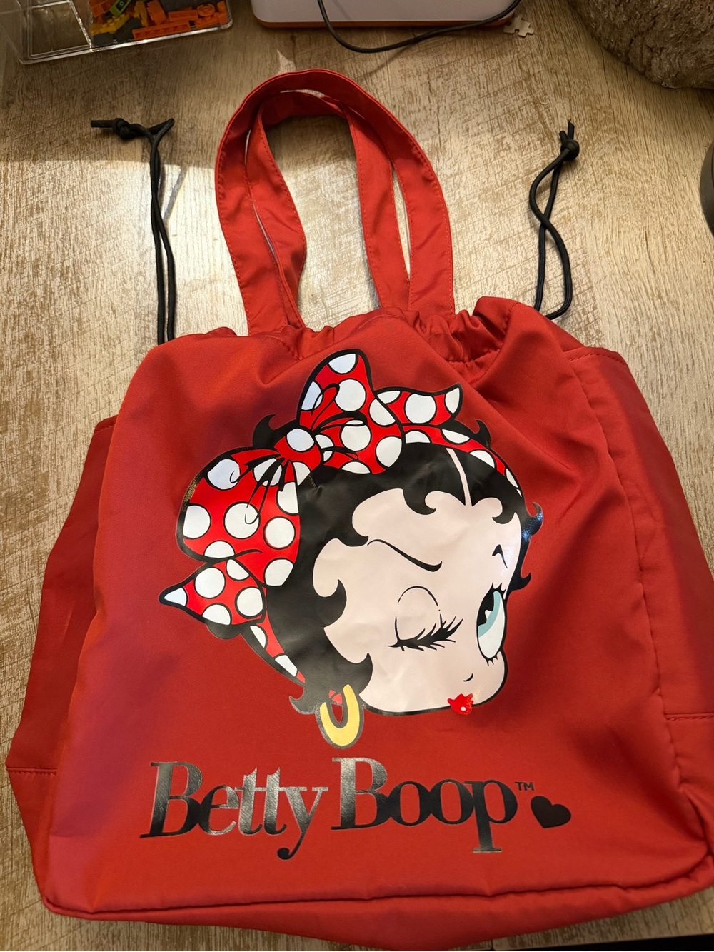 Betty Boop Red Polka-Dot Bow Tote